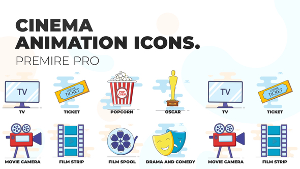 Cinema - Animation Icons (MOGRT)