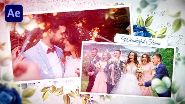 Floral Wedding Photo Slideshow