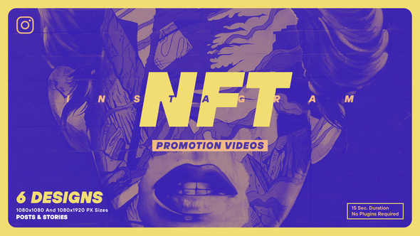 NFT Promotion Instagram Product Promo template preview