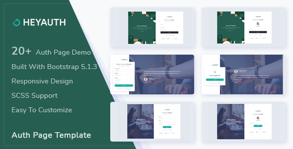 [DOWNLOAD]Heyauth - Authentication HTML5 Pages Template