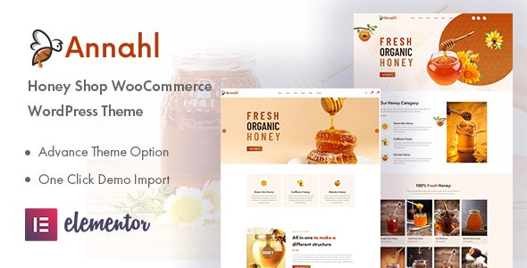 Annahl – Organic & Honey Shop WordPress Theme
