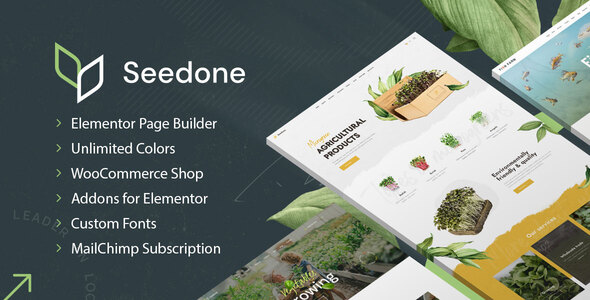 SeedOne - Agriculture WordPress theme