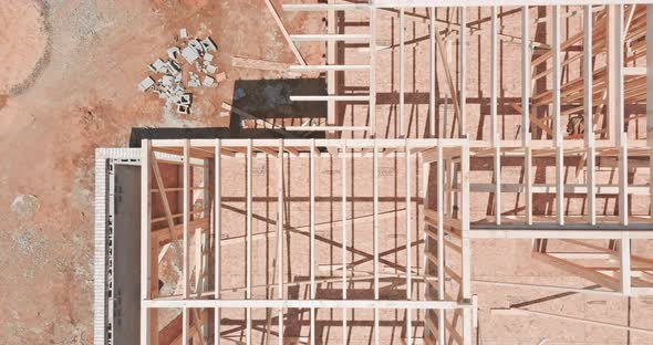 Framing Beam of New House Under Construction Home Framing alt