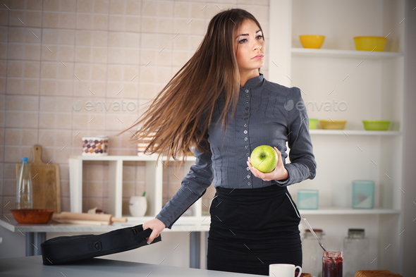 Overworked businesswoman - Stock Photo - Images