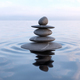 Balanced Zen stones in water - PhotoDune Item for Sale