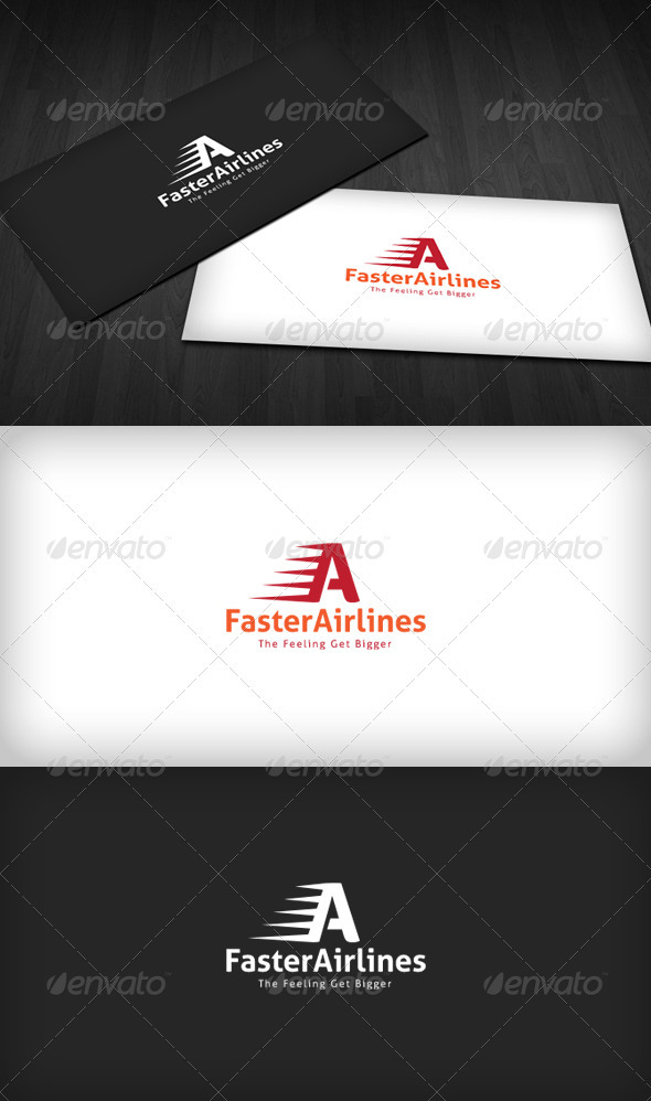 Faster Airlines Logo - Letters Logo Templates