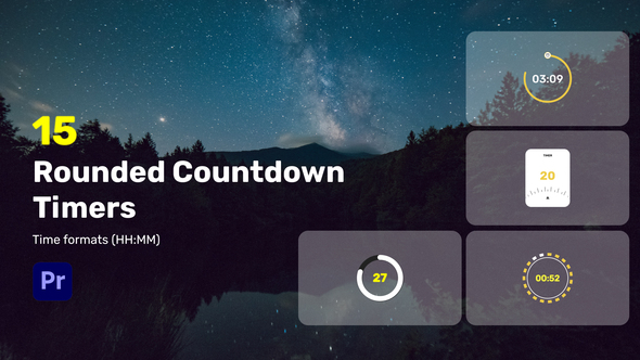 Rounded Countdown Timers for Premiere Pro