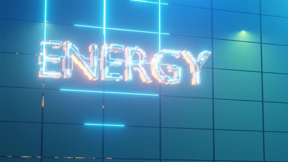 3d Render Text ENERGY