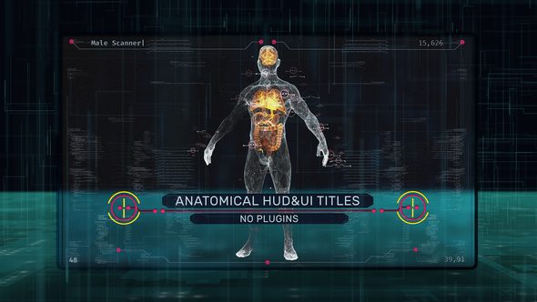 Anatomical HUD UI Titles Titles template preview