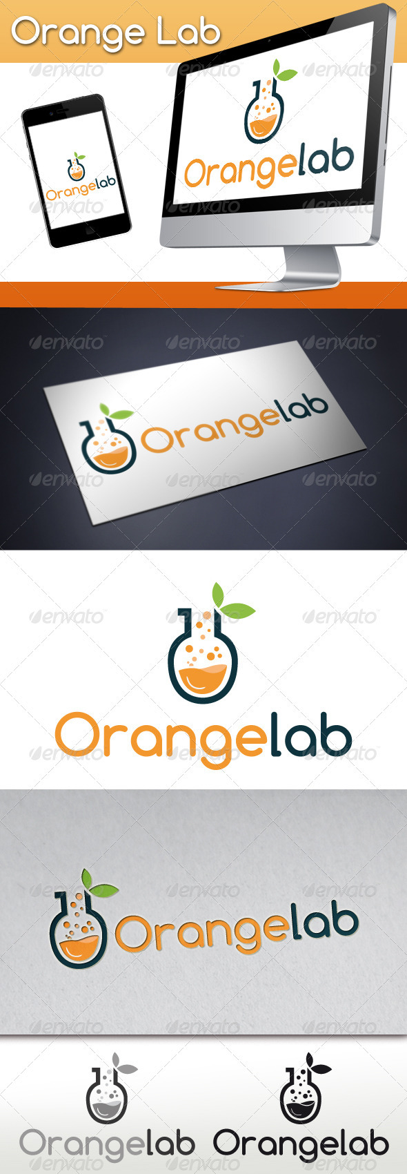Orange Lab Studio Logo - Nature Logo Templates