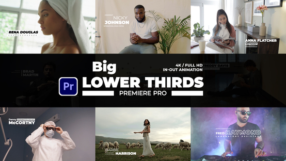 Big Lower Thirds | Premiere Pro