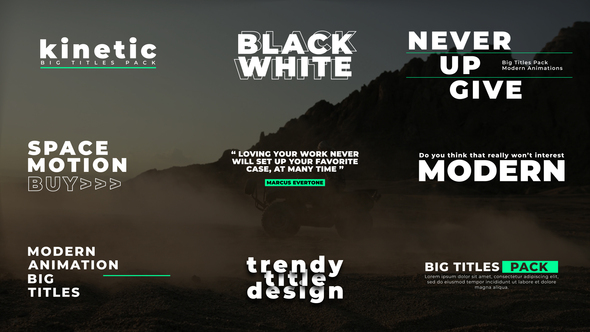 Big Titles | After Effects Titles template preview