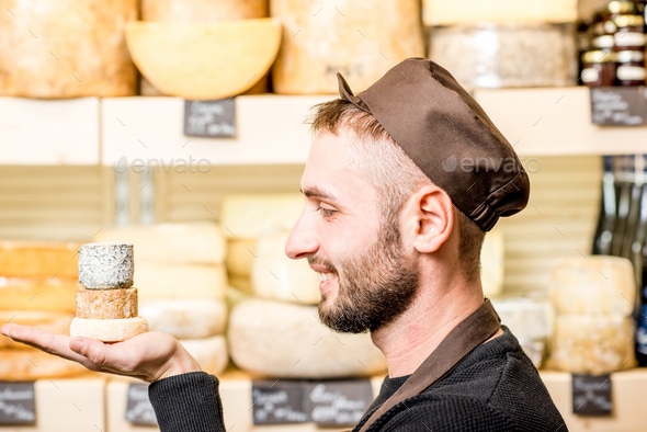 Cheese seller portrait