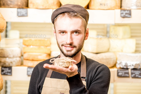 Cheese seller portrait
