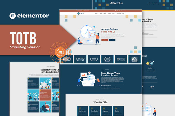 TOTB  - Marketing Solution Elementor Template kit