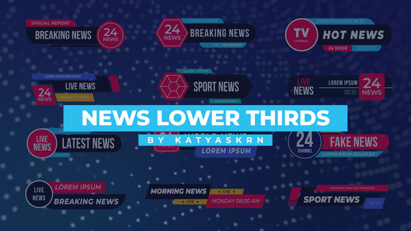 News Lower Thirds - After Effects