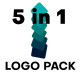 5 in 1 Minimal Logo Reveal Pack - VideoHive Item for Sale