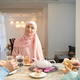 Small group of Muslim women meeting at home - PhotoDune Item for Sale