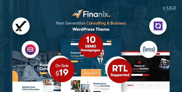 Finanix – Business Consulting WordPress Theme