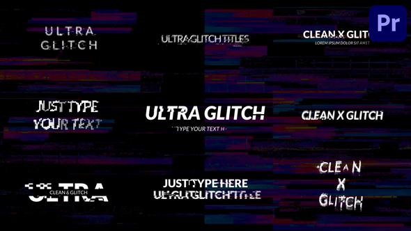 Simple Glitch Titles | Premiere Pro MOGRT