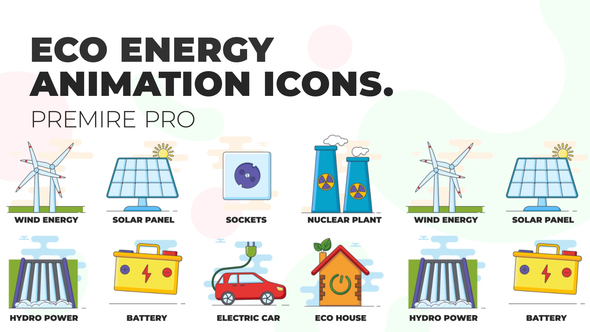 Eco energy - Animation Icons (MOGRT)