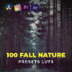 100 Fall Nature LUTs Color Grading
