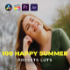 100 Happy Summer LUTs Color Grading