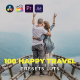 100 Happy Travel LUTs Color Grading
