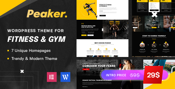 Peaker – Fitness & Gym WordPress Theme