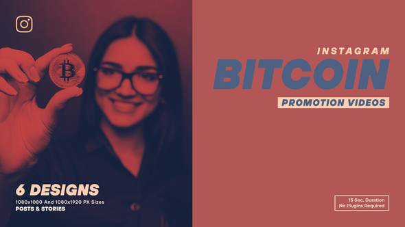 Bitcoin Promotion Instagram Product Promo template preview