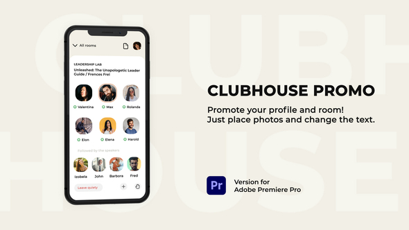 Clubhouse Promo | Premiere Pro