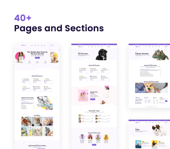 Petopia ? Pet Care Service Elementor Template Kit