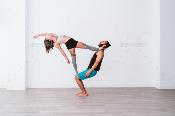Fitness couple in the gym stock photo. Image of girl - 74757464
