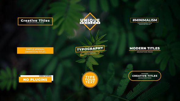 Creative Titles | After Effects Titles template preview