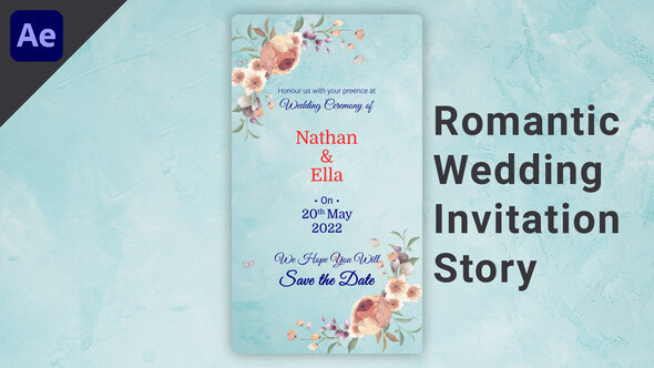 Romantic Wedding Invitation Story