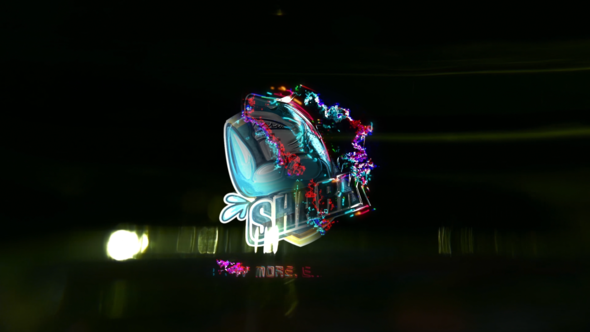Cyber Neon Logo Reveal