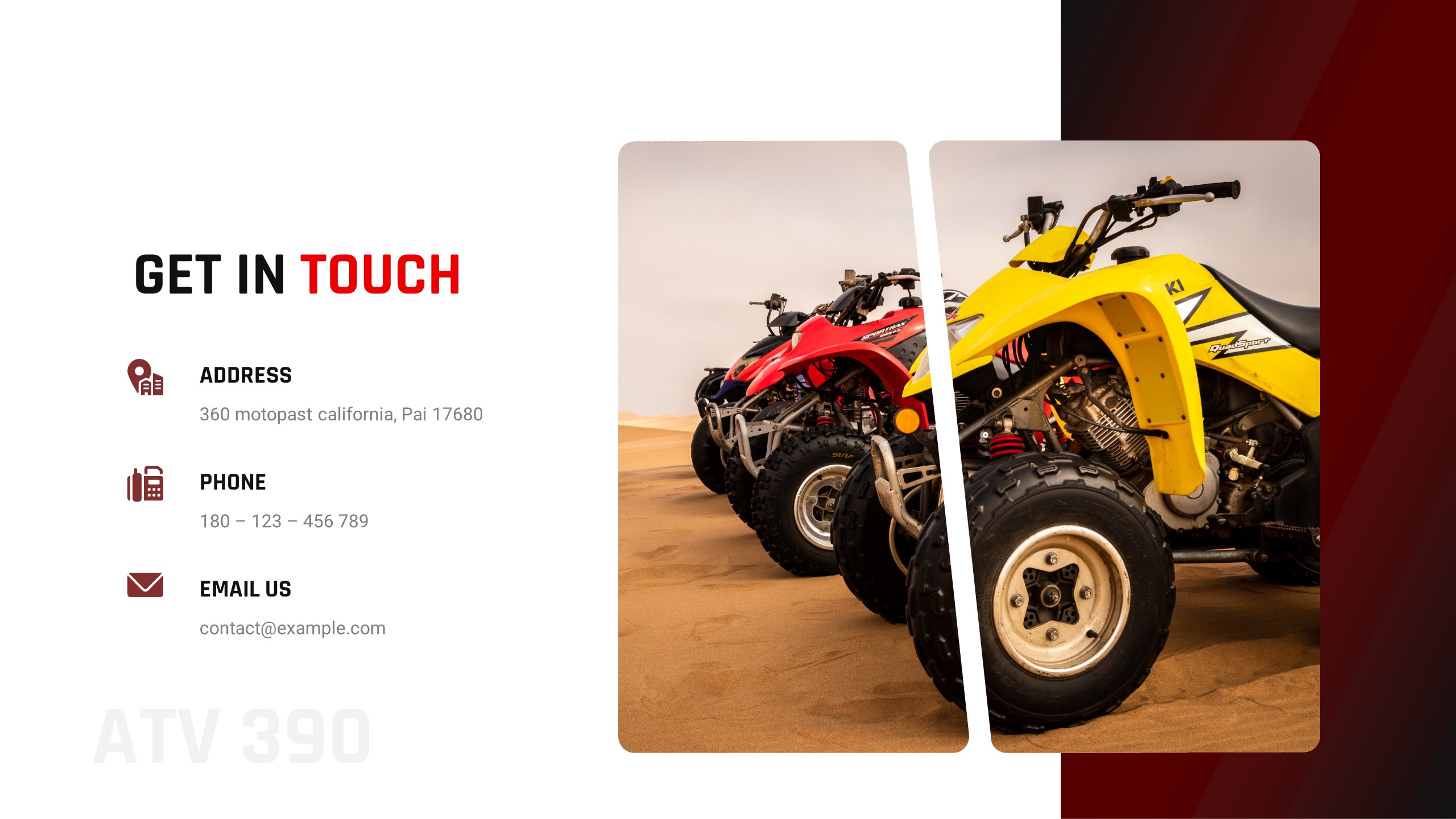 MotoPast - ATV Riding Club Powerpoint Template, Presentation Templates