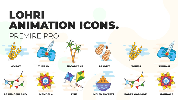 Lohri - Animation Icons (MOGRT)