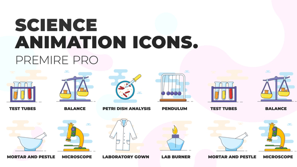 Science - Animation Icons (MOGRT)
