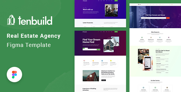 TenBuild - Real Estate Agency Figma Template