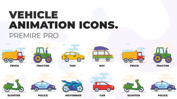 Vehicle - Animation Icons (MOGRT)