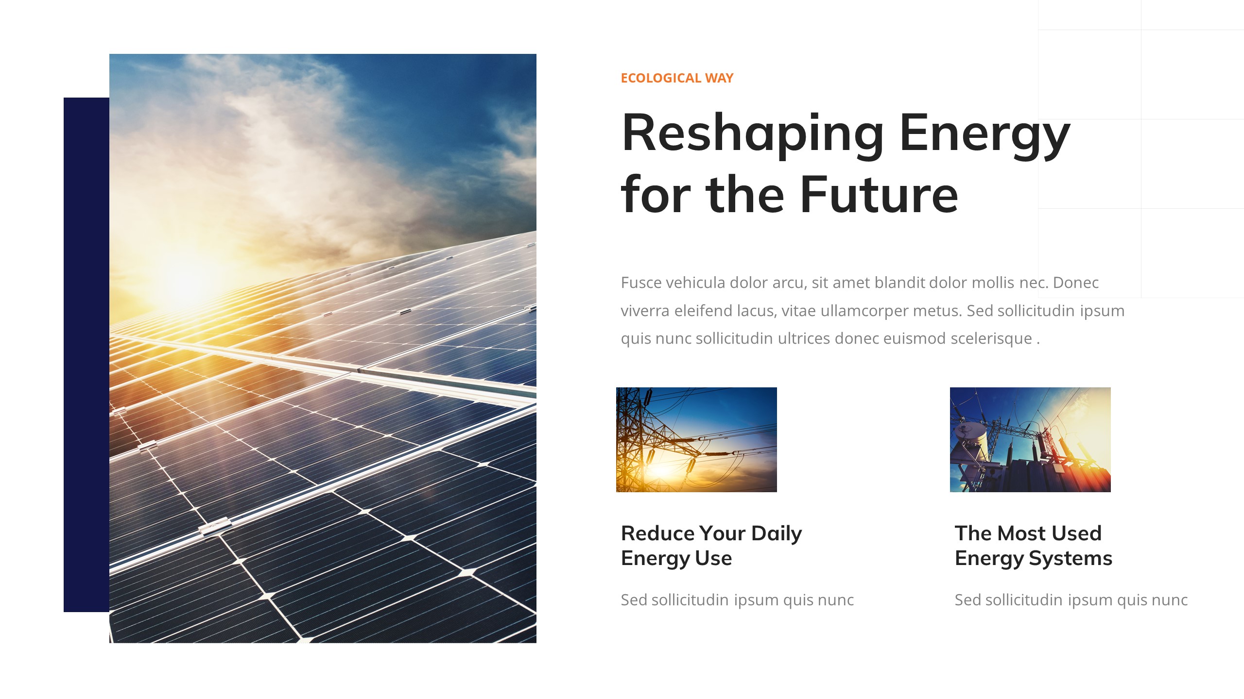 Energio - Solar & Renewable Energy Keynote Template, Presentation Templates
