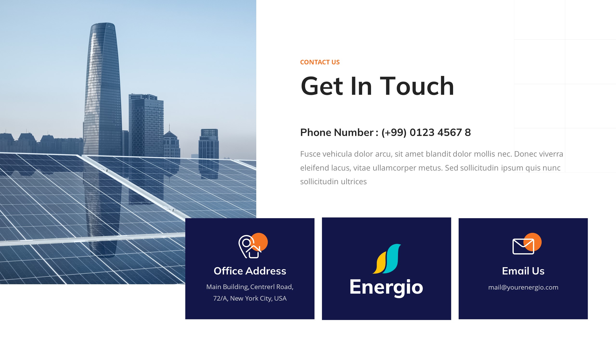 Energio - Solar & Renewable Energy Keynote Template, Presentation Templates