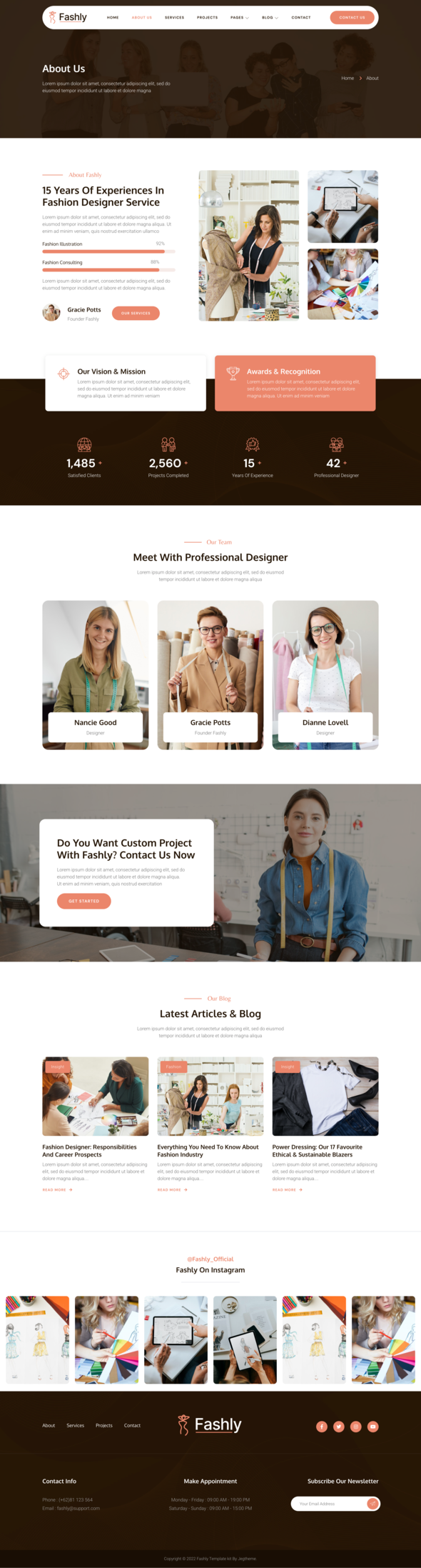 Fashly ? Fashion & Clothing Designer Elementor Template Kit