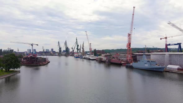 Shipyard In Gdansk, Poland