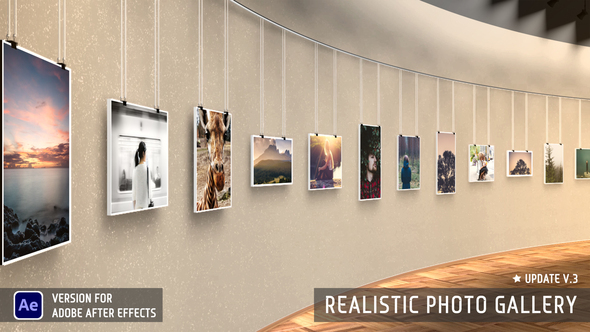 Realistic 3D Photo Gallery