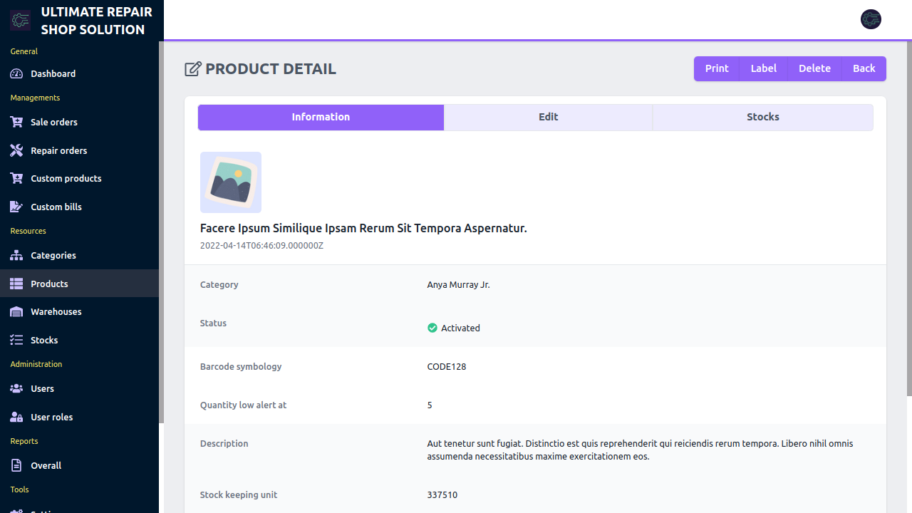 Ultimate repair shop solution with point of sale by RoseFinch CodeCanyon