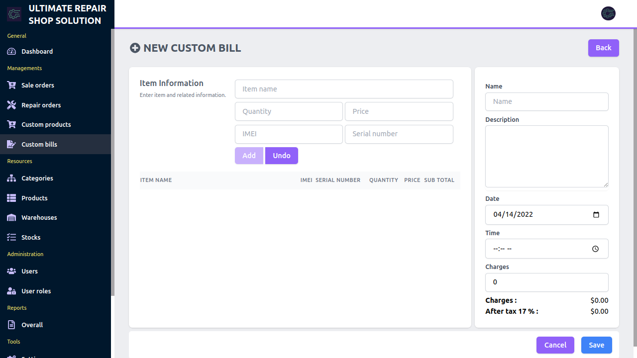 Ultimate repair shop solution with point of sale by RoseFinch CodeCanyon