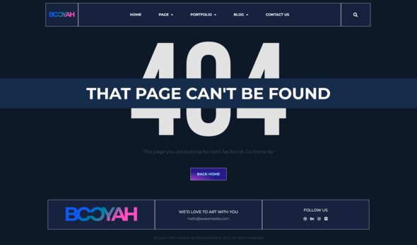 Booyah - Creative Artist Portfolio Elementor Template Kit