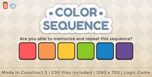 Color Sequence - HTML5 Memory game